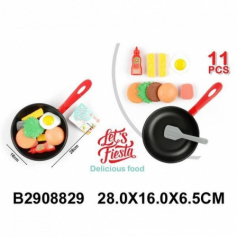 Набор «Учимся готовить» 11 предметов, посуда, продукты, в/п 28*16*6,5 см