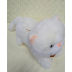 А Мягкая игрушка кошечка лежачая