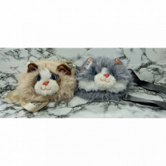А Мягкая игрушка рюкзак морда кошки