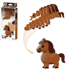 Головоломка "Лошадка" 3D-пазл, в/к 8*2,5*16 см