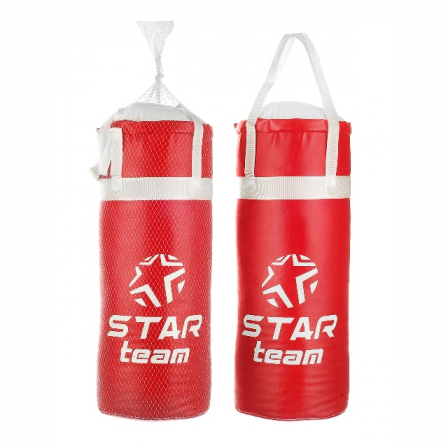 Боксерская груша "STAR TEAM", цвет красный, вес 4 кг, сетке 50 см