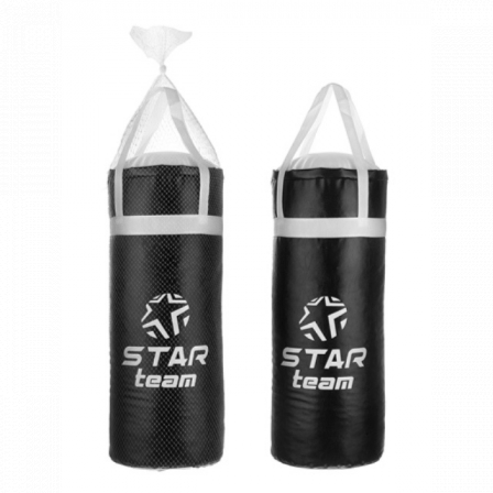 Боксерская груша "STAR TEAM" цвет черный, вес 7,5 кг, в сетке 60 см