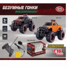 Внедорожник на р/у "Безумны гонки" 1:16,в ассортименте.35,5*19*18