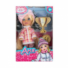 Кукла Аня 12 см, акс., кор. КАРАПУЗ ANNA-W6-BB
