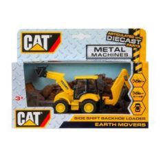 Машина металл caterpillar экскаватор-погрузчик, 15 см, дверь,