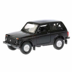 Машина металл "LADA 4x4" 12см, открыв. двери, инерц., ЧЕРНЫЙ