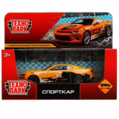 Машина металл СПОРТКАР, 11 см, инерция, кор. Технопарк