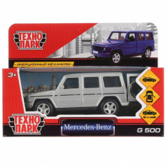 Машина металл "MERCEDES-BENZ G-CLASS" 12см, СЕРЕБР.ТМ Технопарк.