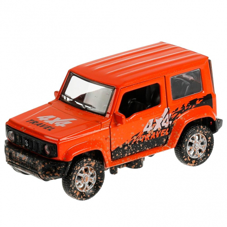 Машина металл SUZUKI JIMNY 11,5 см, двер, баг, инер, оранж, кор. Технопарк