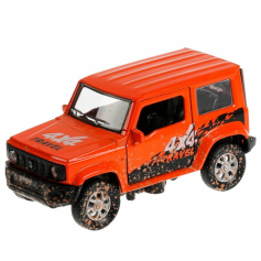 Машина металл SUZUKI JIMNY 11,5 см, двер, баг, инер, оранж, кор. Технопарк
