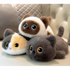 А Мягкая игрушка Лежачая кошечка 2538B-B-38