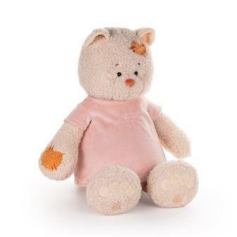 KULT Мягкая игрушка Кошка Мэри в платье св.пудровом, 37 см