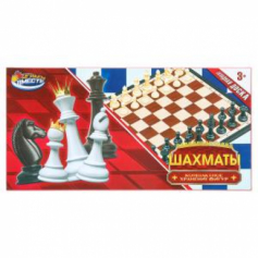 Шахматы кор.24*14*4см ИГРАЕМ ВМЕСТЕ