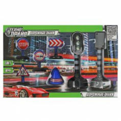 Настольная игра дорожные знаки, свет-звук, кор.32*20,7*6см ТЕХНОДРАЙВ