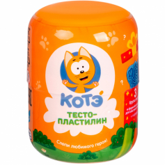 Набор для детской лепки "Тесто-пластилин 3 цвета. Котенок Котэ"