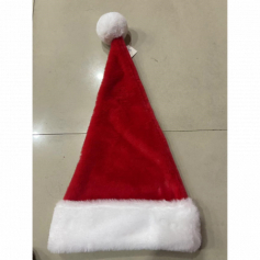А Новогодний колпак мех красный X133