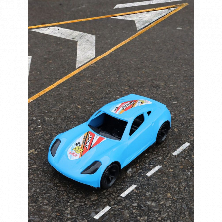 Машинка Turbo "V" голубая 18,5 см (И-5848)