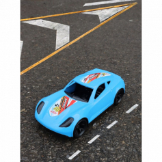 Машинка Turbo "V" голубая 18,5 см (И-5848)