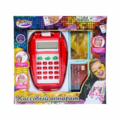 Кассовый аппарат звук, калькулятор, кор.22*23*5см ИГРАЕМ ВМЕСТЕ