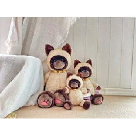 А Мягкая игрушка Сиамский кот 5527-23