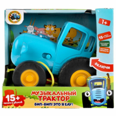 Музыкальный ТРАКТОР Синий трактор 15 песен, звуков.свет.кор.бат. Умка
