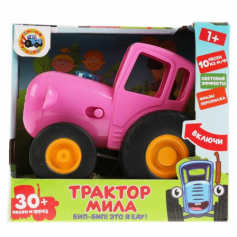 Каталка ТРАКТОР Мила Синий трактор 30 песен,фраз.свет.кор.бат. Умка