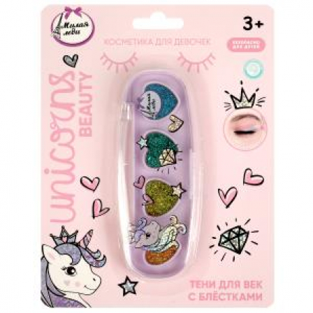 Косметика ДЛЯ ДЕВОЧЕК тени для век с блестками, 4 г. МИЛАЯ ЛЕДИ в кор.30*12шт