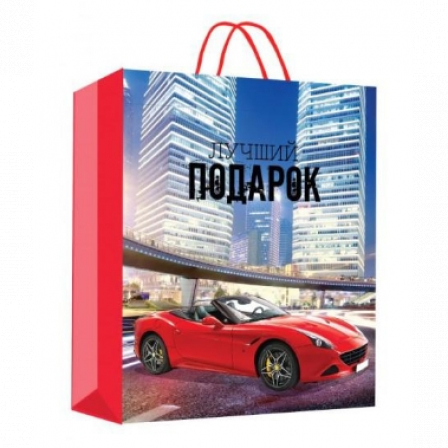 Пакет подарочный глянцевый l, 26*32*14 см ЧУДО ПРАЗДНИК в кор.24*12шт SC