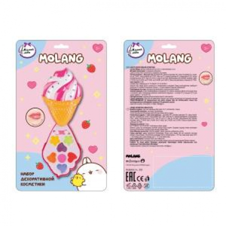 Косметика ДЛЯ ДЕВОЧЕК Molang блеск для губ, аппликатор МИЛАЯ ЛЕДИ