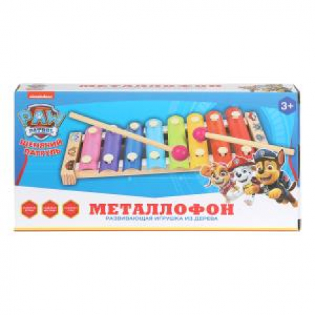 Игрушка деревянная Щенячий Патруль металлофон