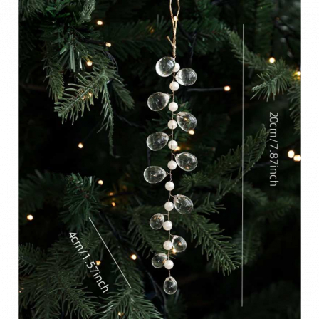 Новогодняя декоративная подвеска 20*4 см, 1 шт.