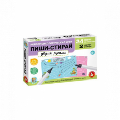 Игра развивающая "Пиши-стирай двумя руками" (12 карточек)