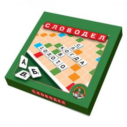 Игра настольная "Словодел" (картон) зел