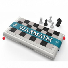 Игра настольная "Шахматы" в пласт.коробке (мал, сер)