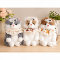 А Мягкая игрушка Кошечка (со звуком/арома) 2513-W-35