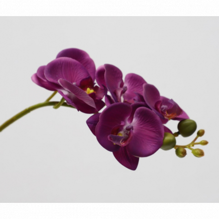 Цветок искусственный декоративный "Орхидея", 45 см., 5 соцветий, фиолетовый