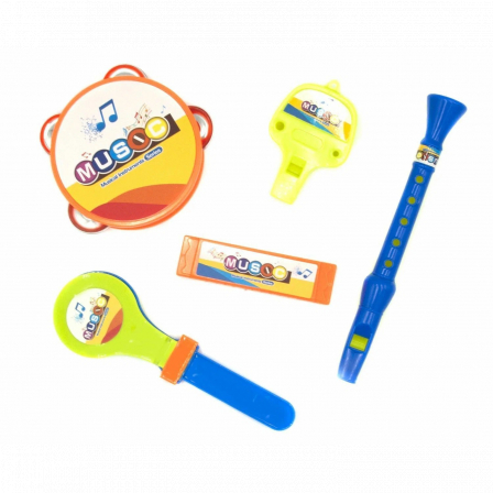 Набор музыкальных инструментов, 5 предметов, блист.