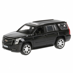Машина металл Cadillac Escalade черный. 12см открыв. двери, инерц.Технопарк.