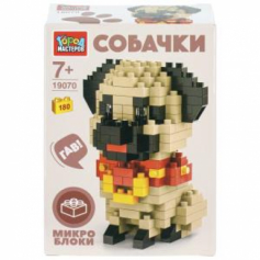 Конструктор 3D сборная фигурка собачка, 180 дет. Город мастеров в кор.240шт