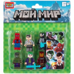 Фигурки для конструктора мой мир -6 шт Город мастеров в кор.2*120шт