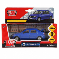 Машина "Технопарк" мет. RENAULT LOGAN СИНИЙ. инерц.