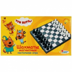 Шахматы магнитные Три Кота кор.13*2,5*7см