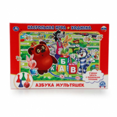 Настольная игра-ходилка "Умка" "Азбука Мультяшек"
