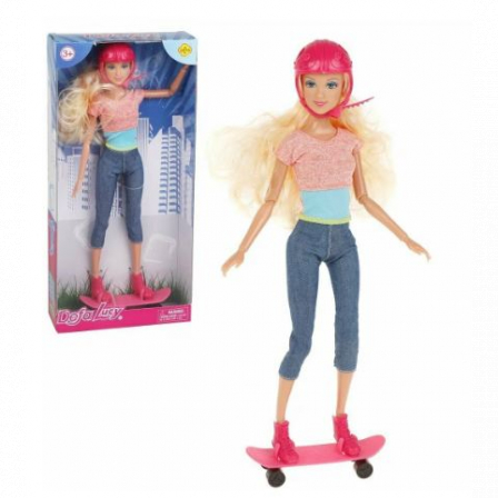 Игровой набор Defa Lucy.  «На прогулке». 1 кукла, 2 предм.в компл., кор.
