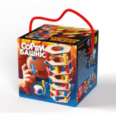 Игра для всей семьи "Сорви Башню" (цветная)