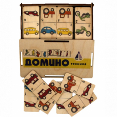 Игра "Домино Техника" цвет, коробка