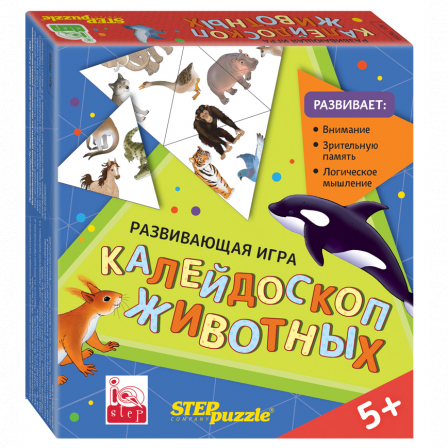 Развивающая игра "Калейдоскоп животных. Тримино" (IQ step)