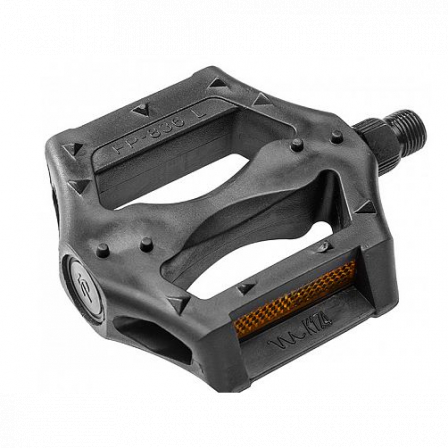 Педали FP-836 Feimin ось 9/16", со светоотражателями, пластиковые черные