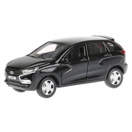 Машина металл LADA XRAY, 12см, открыв. двери, инерц, черный 9818 в кор.