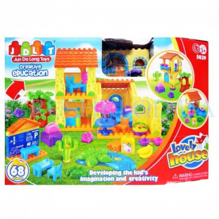 Ф Конструктор-дом с развив.играми JDLT (68дет) (6/12)